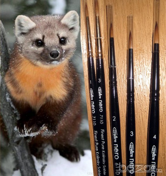 Kolynski луксозни четки за рисуване от естествен косъм, снимка 1