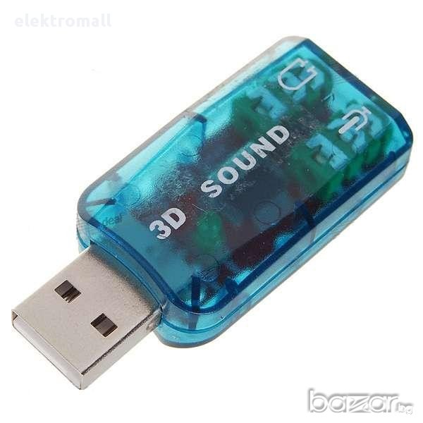 USB Звукова карта за компютър 5.1 - канален звук, снимка 1