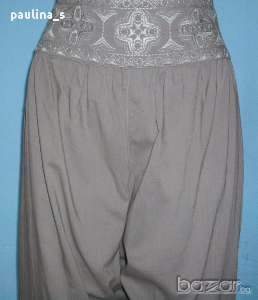 Дамски потури с бродерии "Chicoree" fashion / памук , снимка 1