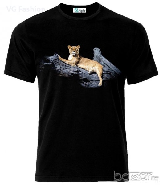 Мъжка тениска Beautiful Lion On A Tree, снимка 1