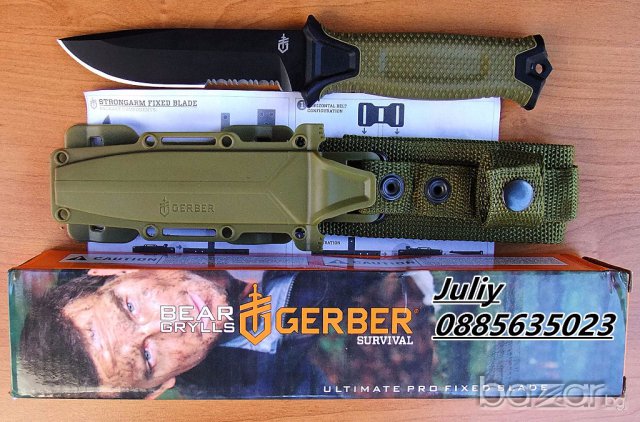 Тактически нож за оцеляване Gerber StrongArm, снимка 4 - Ножове - 17378892