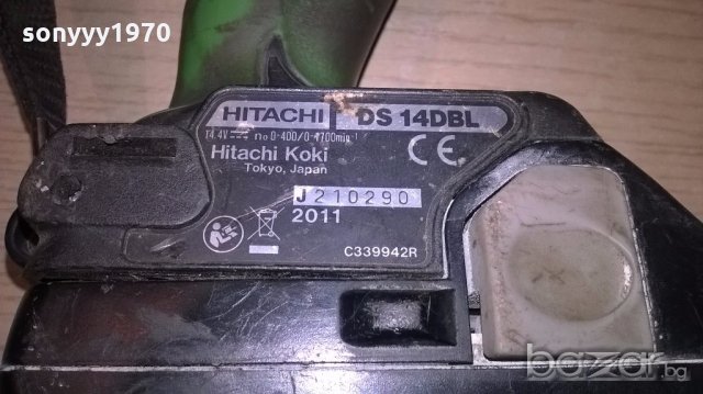 Hitachi ds14dbl+hitachi bsl1830-18v/3.0ah li-ion-made in japan, снимка 11 - Други инструменти - 18201627