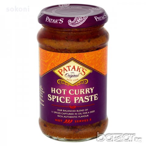 Pataks Extra Hot Curry Paste / Патакс Люта Къри Паста 283гр