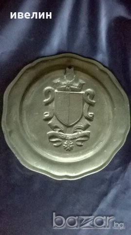 стара викторианска чиния за декорация, снимка 3 - Антикварни и старинни предмети - 20474555