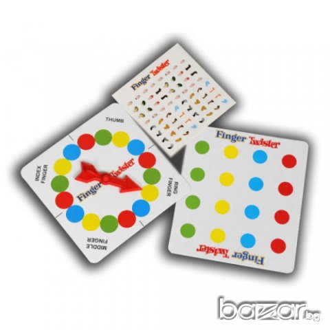 2в1 Twister игра с голяма мушама+Twister за пръсти+часовник с стрелка, снимка 7 - Други игри - 15649475