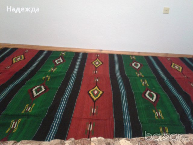 Ръчно тъкан килим от вълна, снимка 3 - Килими - 16312929