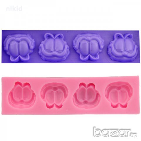 Гарфилд Garfield  силиконов молд форма за украса декор торта фондан мъфин 