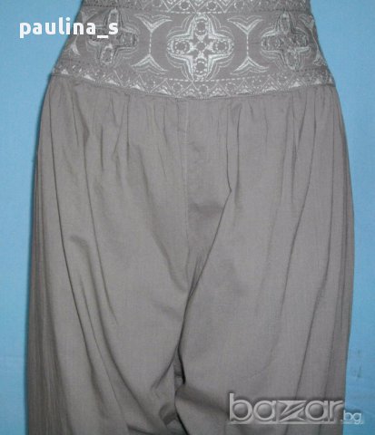 Дамски потури с бродерии "Chicoree" fashion / памук , снимка 1 - Панталони - 14433966
