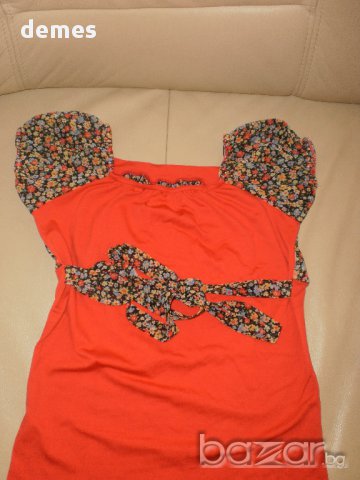 Туника с къс ръкав, платка и коланче, размер 140, снимка 5 - Детски Блузи и туники - 10736908
