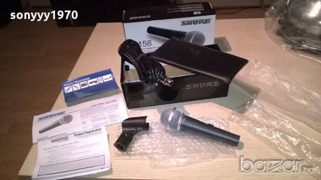 shure sm58 full complect-microphone-нов пълен комплект