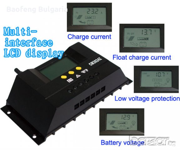 Нови Контролер  с дисплей 10A / 20A/ 30A / 50А за соларни панели , снимка 3 - Други инструменти - 17151596