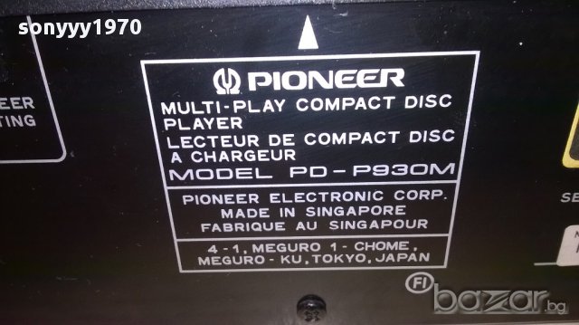 pioneer tuner+cd 6 disc+deck 2-made in japan-внос швеицария, снимка 18 - Ресийвъри, усилватели, смесителни пултове - 12276812