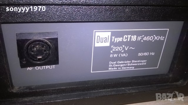 dual type ct18if-tuner-made in germany-внос швеицария, снимка 14 - Ресийвъри, усилватели, смесителни пултове - 24418091