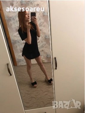 Дамска секси лятна рокля за жени момичета рокличка дрехи облекло за горещо лято горнище къси ръкави , снимка 10 - Рокли - 26064495