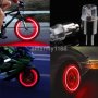 2X червени LED светлини за капачки на вентили на велосипед, кола, мотор, колело Neon