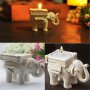 керамичен слон за чаена свещ поставка в опаковка подарък сувенир, снимка 1