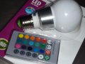 LED 9W RGB лампа с дистанционно управление Е27 220V, снимка 9