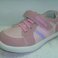 Детски обувки APAWWA розови, ластик и лепенка, стелка – ест. кожа, снимка 1 - Детски маратонки - 13895724