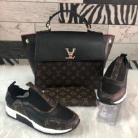 Дамски комплект спортни обувки портфейл и чанта Louis Vuitton код 139, снимка 1 - Дамски ежедневни обувки - 25410834