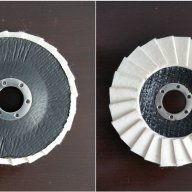 Филц / Мек диск за полиране на INOX / Неръждаема стомана, алуминий, снимка 5 - Резервни части за машини - 18295082
