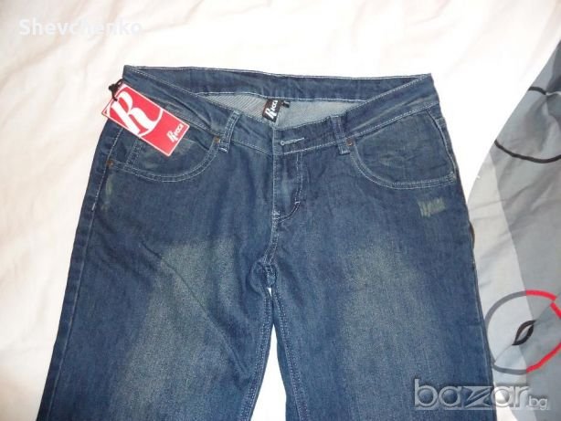 Нови дамски женски дънки Ricci тъмно син размер S 10R 38 EU, снимка 1