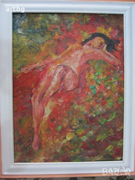 Автентична картина "Любимата", снимка 1