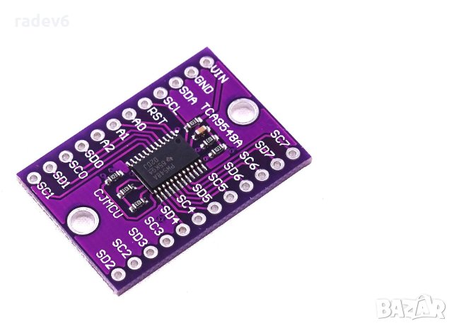 TCA9548A  I2C мултиплексор – 8 допълнителни I2C порта, Ардуино / Arduino, снимка 1