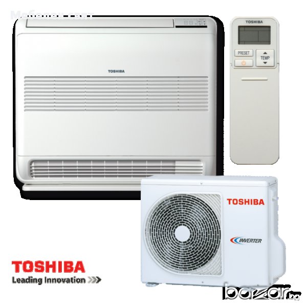 Инверторен климатик Toshiba Bi-flow RAS-B13U2FVG-E1 / RAS-13PAVSG-E - подов тип, снимка 1