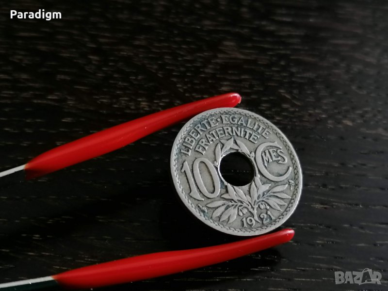 Mонета - Франция - 10 сантима | 1921г., снимка 1