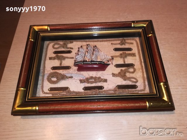 ретро колекция-корабна картина-36х26х4см-внос швеицария, снимка 10 - Колекции - 20616855