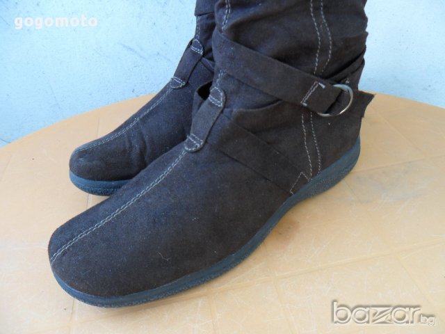 дамски ТОПЛИ БОТУШКИ ЕКО ВЕЛУР 39 - 40, GOGOMOTO.BAZAR.BG , снимка 18 - Дамски ботуши - 9462803