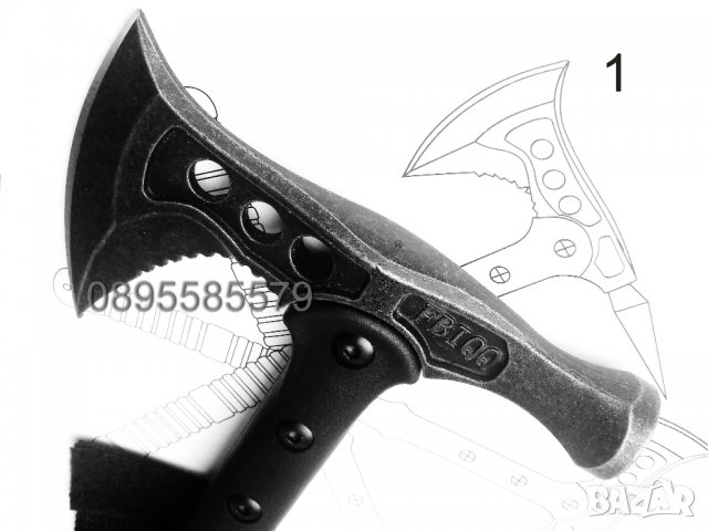Тактическа Брадва Томахавка TOMAHAWK EAGLE SOG 3 модела, снимка 4 - Градински инструменти - 22528112