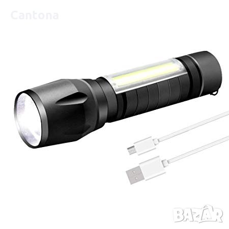 2 в 1 мини фенер и лампа POLICE със ZOOM  и USB зареждане, снимка 2 - Къмпинг осветление - 24620166