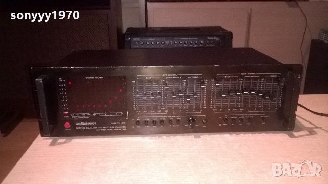 audiosource eq-one stereo equalizer made in japan-внос швеицария, снимка 2 - Ресийвъри, усилватели, смесителни пултове - 22193278