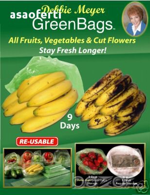 Debbie Meyer Green Bags - торбички за съхранение на пресни плодове и зеленчуци за 4.90 лв, снимка 2 - Други стоки за дома - 11842817