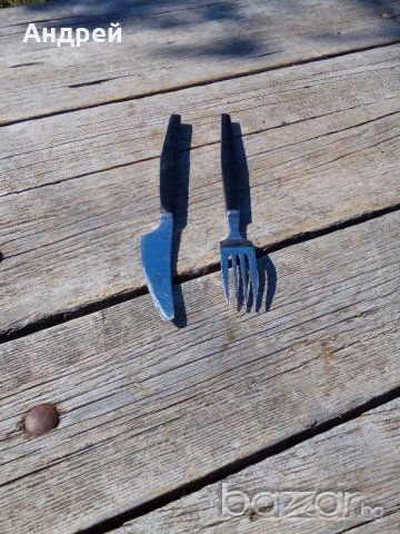 Нож и вилица, снимка 5 - Антикварни и старинни предмети - 19573560