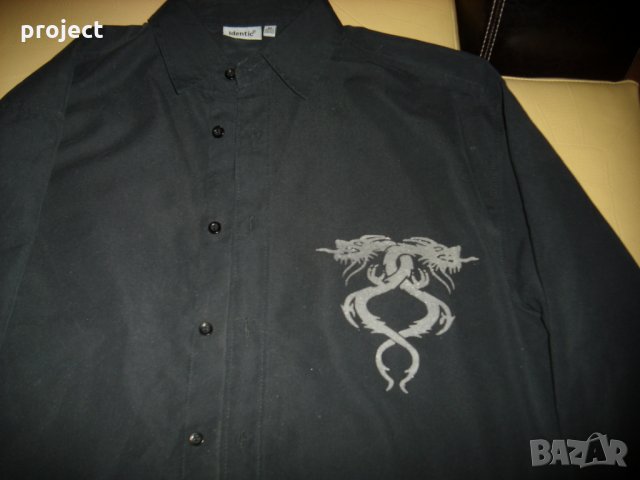 Indentic Оригинална Дизайнерска  риза Уникат.Като нова размер м 39-40, снимка 4 - Ризи - 24161329