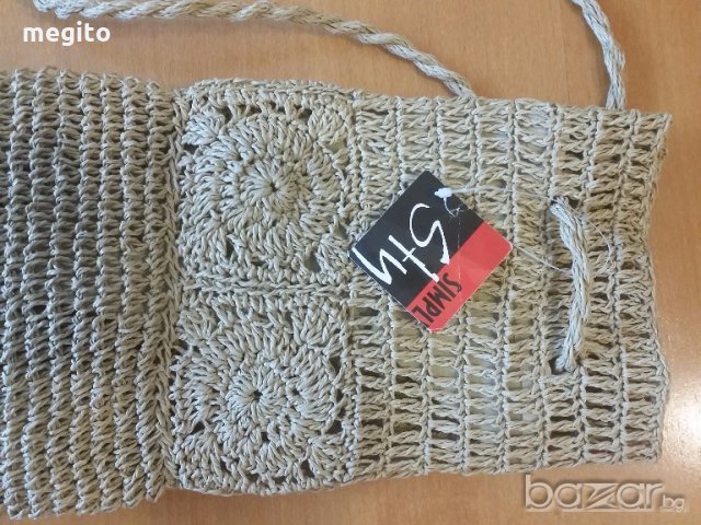 Нова плетена чанта / раница за гръб , снимка 6 - Чанти - 18495836