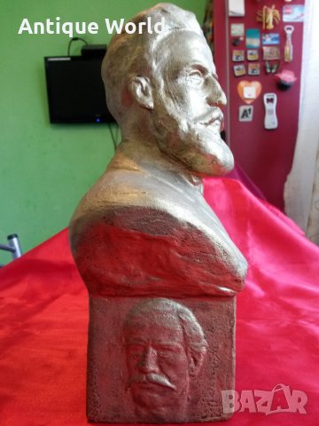  Бюст  ХРИСТО БОТЕВ от проф Атанас ДУДУЛОВ Царство България, снимка 2 - Антикварни и старинни предмети - 25229672