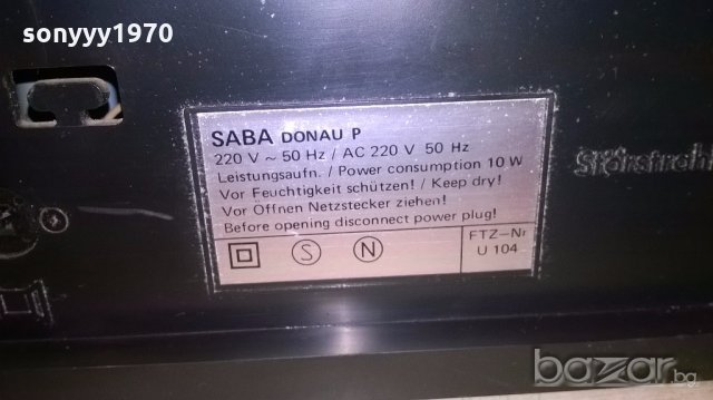 saba donau-ретро колекция-внос швеицария, снимка 18 - Ресийвъри, усилватели, смесителни пултове - 19593138