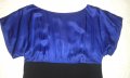 Елегантна вталяваща рокля COAST – синьо/черно, снимка 1 - Рокли - 25055143