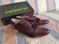 Нови обувки на nickels, естествена кожа с косъм и лак, бордо, червени, снимка 1 - Дамски ежедневни обувки - 16436766