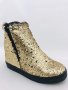 Дамски обувки Botineli-Gold, снимка 3