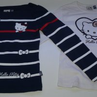 2 бр блузи дълъг ръкав, Original Marinas, Hello Kitty – 8 години, снимка 1 - Детски Блузи и туники - 24115170