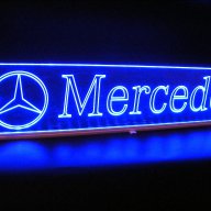 Светеща LED Гравирана Табела Мерцедес/mercedes С Лого-24v, снимка 1 - Аксесоари и консумативи - 12099267