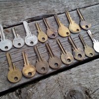 Стар секретен ключ,ключета, снимка 3 - Антикварни и старинни предмети - 16772982
