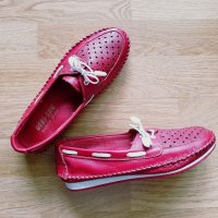 Спортни обувки от естествена кожа с перфорация, снимка 5 - Дамски ежедневни обувки - 21290615