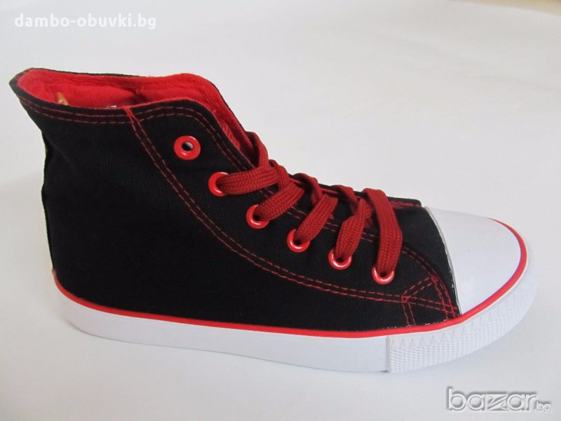 Текстилни кецове черно/червено, снимка 1