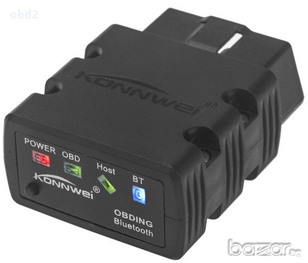 Професионален Konnwei® ELM327 on/off интерфейс за диагностика на автомобили OBD2, 100% универсален, снимка 1