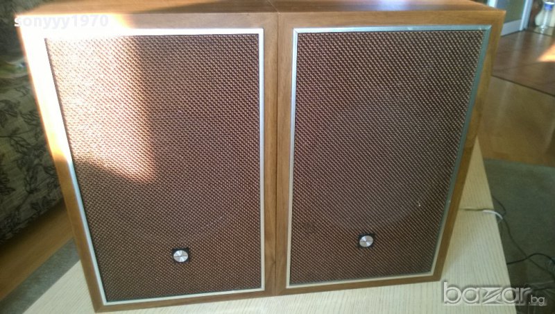 onkyo-stereo speakers-ретро тонколони -40/25/18см-2 броя от швеицария, снимка 1